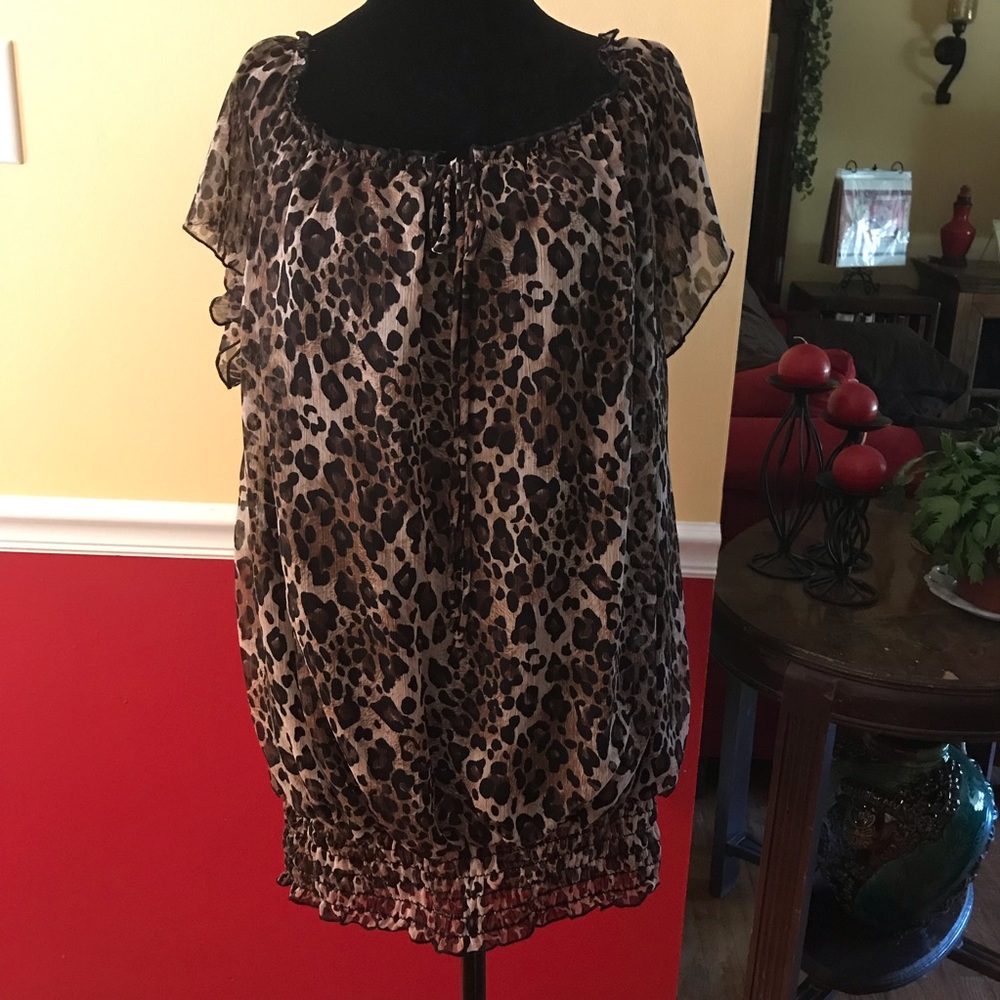 Leopard Print Blouse
